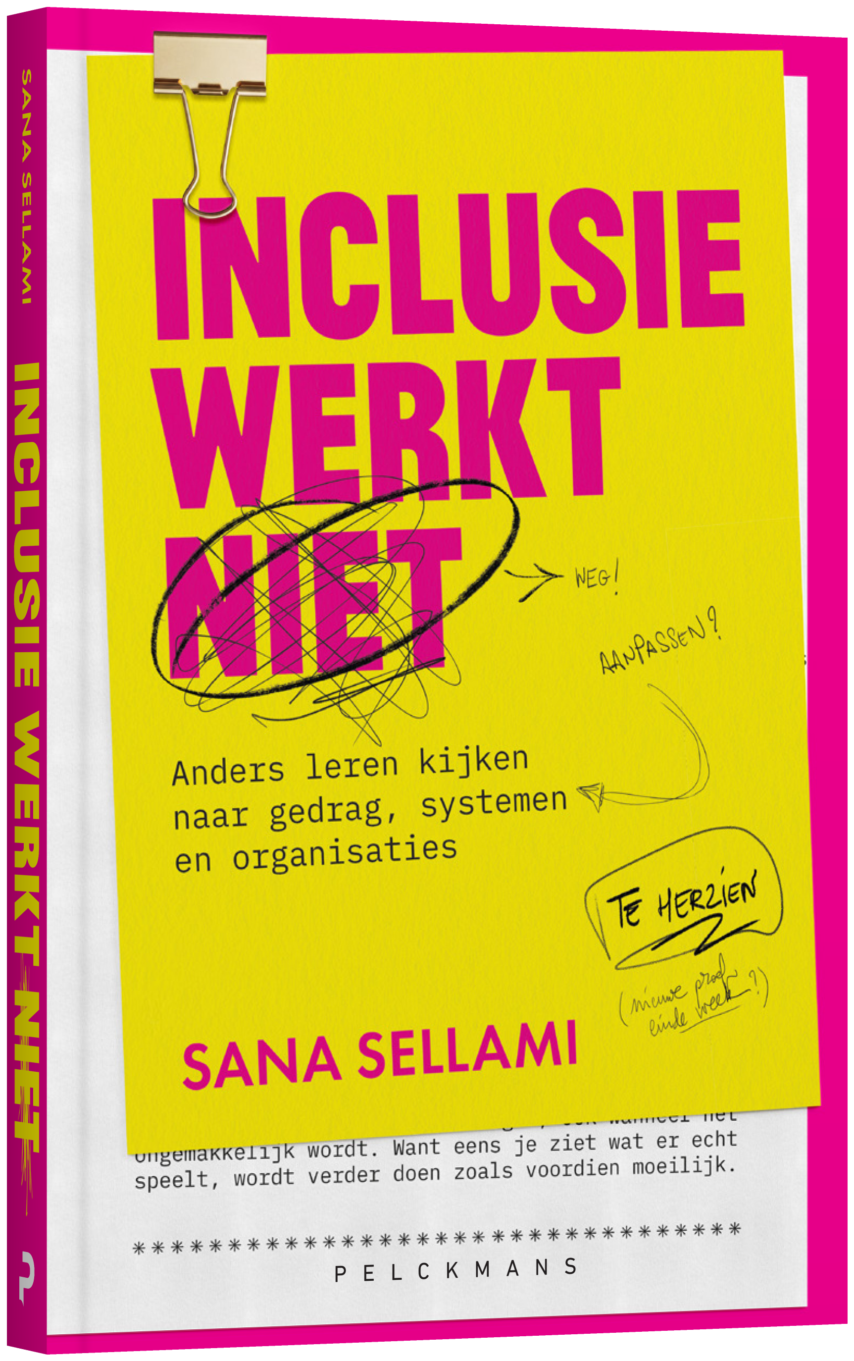 Boek Inclusie werkt (niet) door Sana Sellami